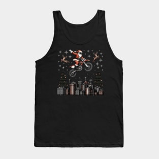 Biker Santa at Christmas vacation Tank Top